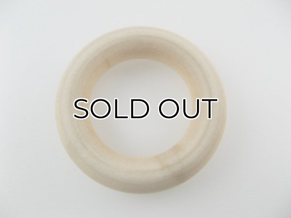 画像1: Big Ring Organic Wood Beads (1)