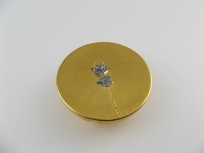 画像2: Vintage Plastic Gold Ripple Style Cabochon