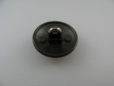 画像2: Metal Black +Silver Horse Head Button