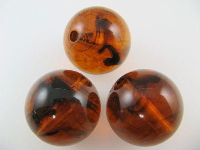 画像3: Vintage Plastic Tortoise Big Ball Beads