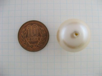 画像1: Vintage Plastic Japanese Pearl Big Ball Beads