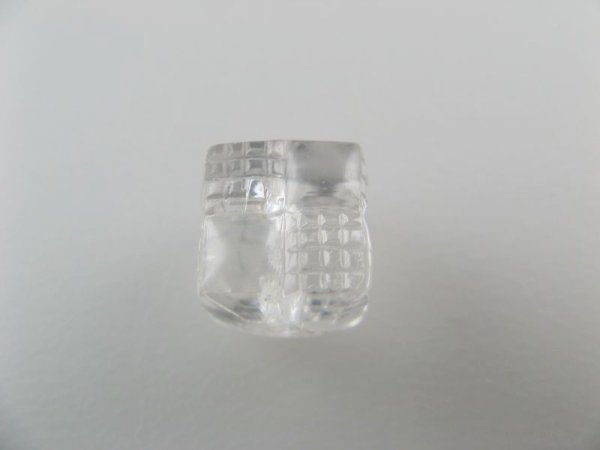 画像1: Vintage Plastic Patchwork Cube Beads   (1)