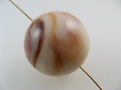 画像2: Vintage Plastic Marble/Beige Big Ball Beads