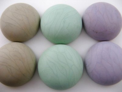 画像3: Vintage Plastic Matte Crack Round Cabochon