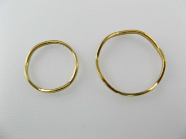 画像1: BRASS Wave Circle 2個いり (1)