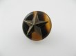 画像2: Vintage Plastic Star+Tortoise Button 15mm (2)