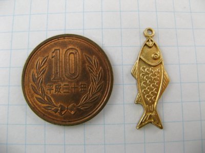 画像1: Brass 2D Fish