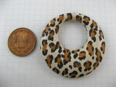 画像1: Imitation Leopard Cloth Hoop