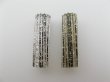 画像1: Vintage Jagged Glitter Tube Beads (1)