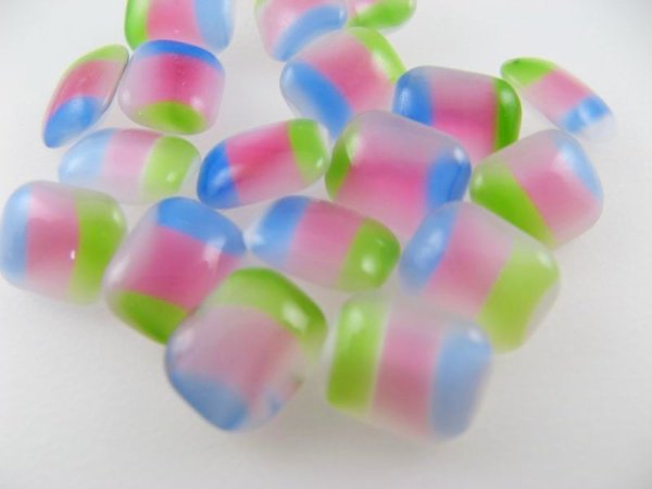 画像1: Vintage Glass Stone【Rainbow】OCT/10x8mm (1)