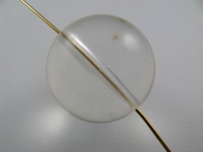 画像2: Vintage Lucite Clear Ball Beads 19mm