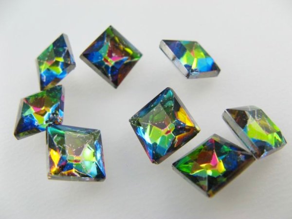 画像1: Vintage Glass Stone【VITRAIL】SQ/8x8mm (1)