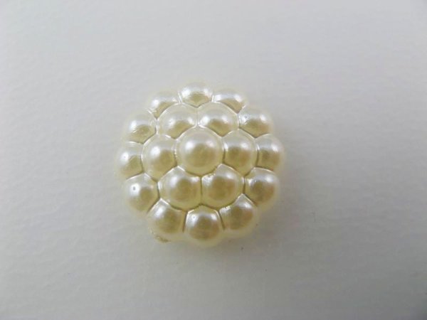 画像1: Vintage Pearl Dot Flower Cabochon (S) (1)