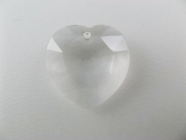 画像1: Vintage Glass Heart Drop  (1)