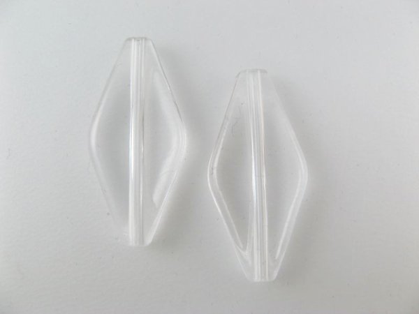 画像1: Acrylic Clear Diamond Beads 4個いり (1)