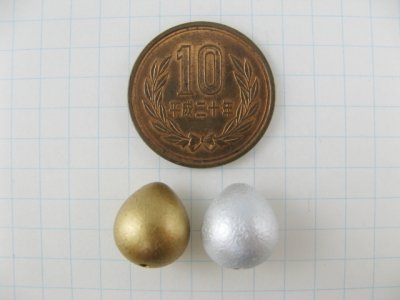 画像1: Vintage Matte Metal Minidrop Beads