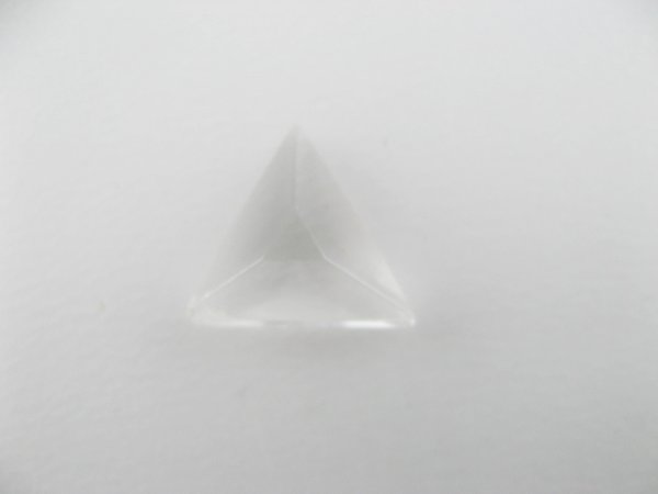 画像1: Vintage Glass Clear Triangle Cabochon (1)