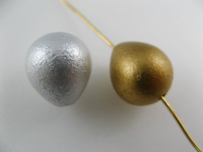 画像2: Vintage Matte Metal Minidrop Beads
