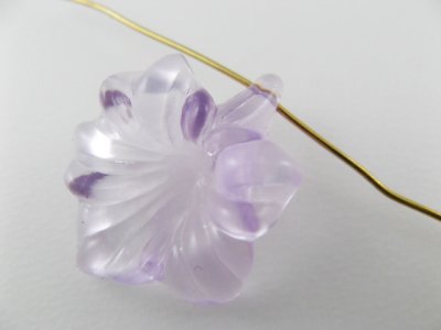 画像2: Plastic Clear Flower Drop Beads 