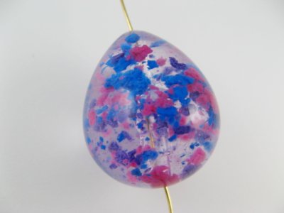 画像2: Vintage Plastic BL+PK+PU Confetti Drop Beads(XL)
