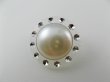 画像2: Plastic Black Round SV+Pearl Button(S) (2)