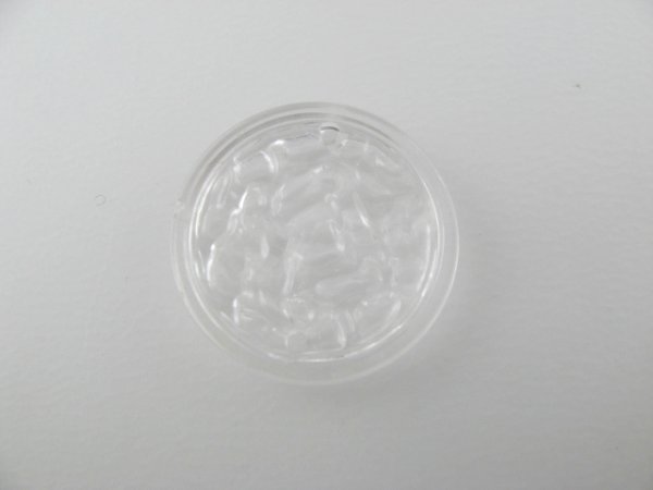 画像1: Vintage Plastic Textured Clear Connector Disc (1)