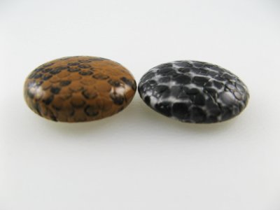 画像2: Tin+Ⅼeather Snakeskin Round Cabs (L) 2個入り