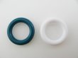 画像2: Vintage Mat-Color Plastic Ring Beads  (2)