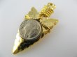 画像1: Vintage Arrow Head+Coin Charm (1)