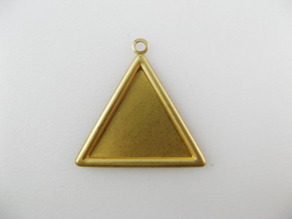 画像1: BRASS Rolled Edge Setting【Triangle】 (1)