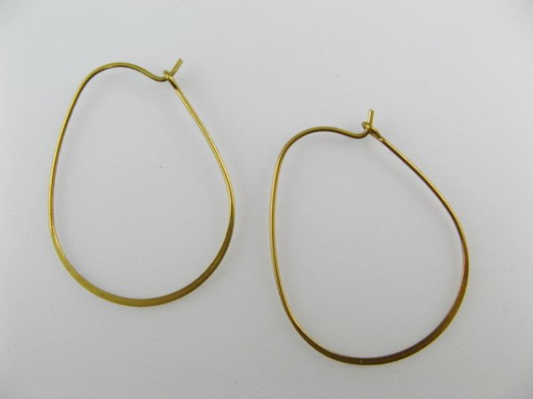 画像1: Brass Wire Pierce 1ペア (1)