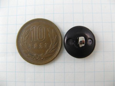 画像1: Plastic Silver Geometric Button