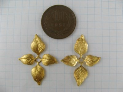 画像1: Brass 4-Leaves