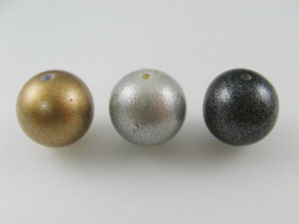 画像1: Vintage Plastic Metallic Ball Beads (1)