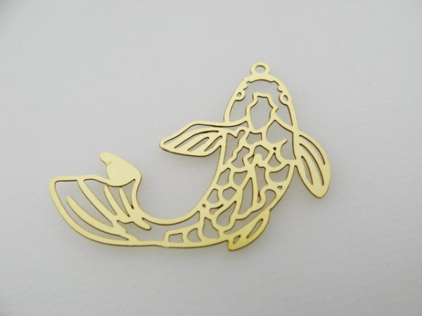 画像1: Brass Plate Fish 2個入り (1)