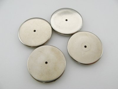 画像2: Vintage Flat Spacer Disc Beads (SV)
