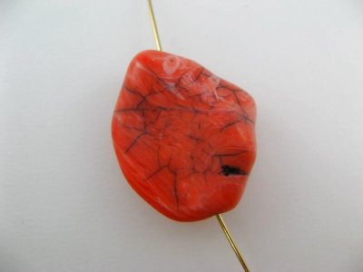 画像2: Vintage Plastic Matrix Stone Beads