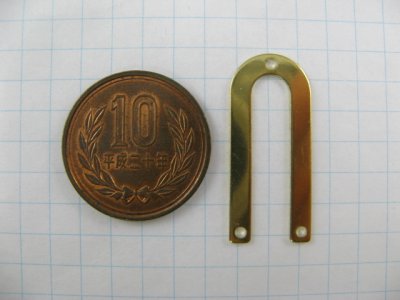 画像1: Brass U 3hole Connector【Thin】