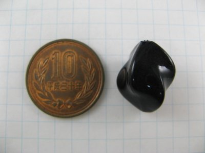 画像1: Vintgae Plastic Black Twist Beads