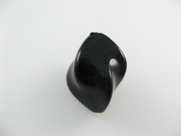 画像1: Vintgae Plastic Black Twist Beads (1)