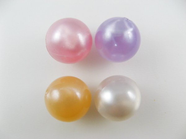 画像1: Vintage Plastic M/Pearlize Ball Beads (1)