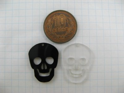 画像1: Laser cut acrylic Skull