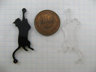 画像1: Laser cut acrylic 飛猫コネクター