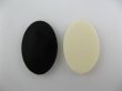 画像2: Vintage Plastic Rose Draw Oval Cabochon (2)