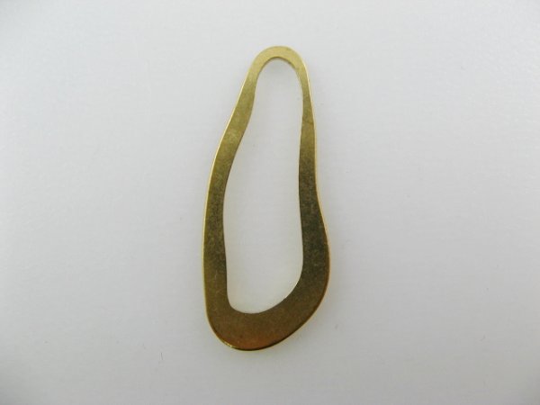 画像1: Brass Plate Irregularity Ring (1)