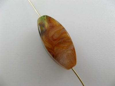 画像2: Vintage Caramel Gold Marble Lucite Beads(L)