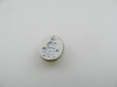 画像2: Vintage Glass Intaglio Buddha Cabochon