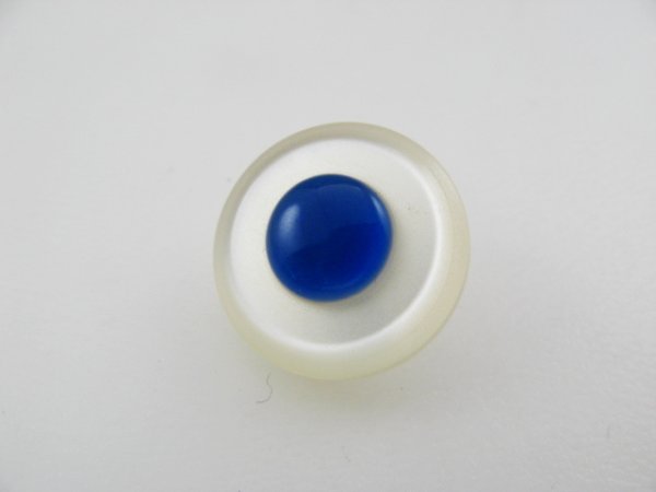 画像1: Plastic Blue+Pearlescent Button (1)