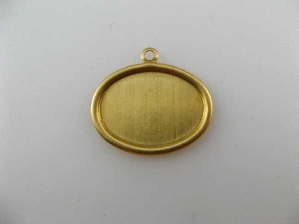 画像1: BRASS Rolled Edge Oval Setting (SIDE DIE)18x13mm (1)