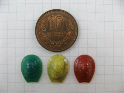 画像1: Vintage Plastic Tortoise shell Cabochon